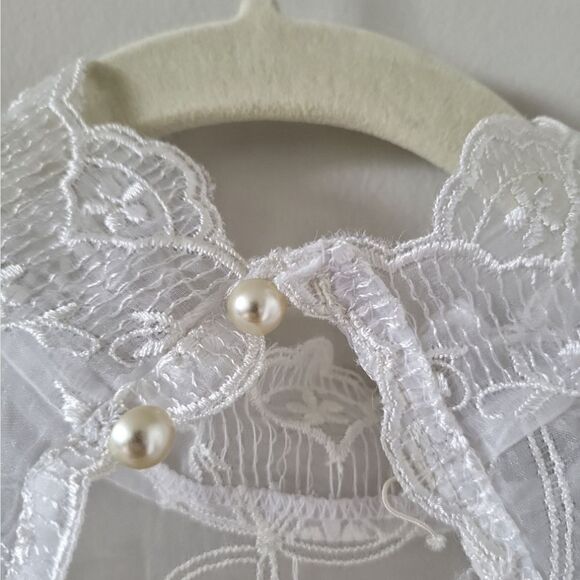 Vintage Lace Formal Long Sleeve Dress - Picture 4 of 11